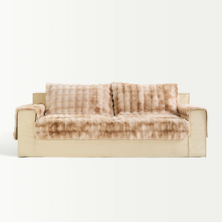 Cozy Sherpa Non-Slip Sofa Cover