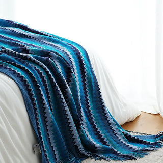 Vibrant Zig-Zag Throw Blanket