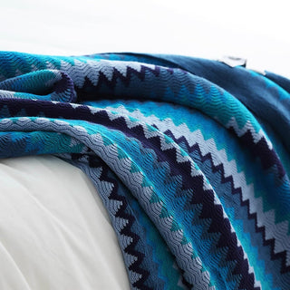 Vibrant Zig-Zag Throw Blanket